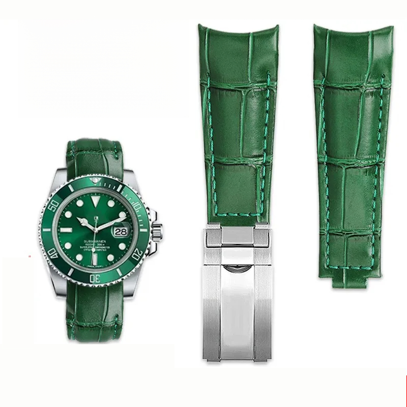Rolex Watch Submariner - Pulseira de relógio com extremidade curvada,