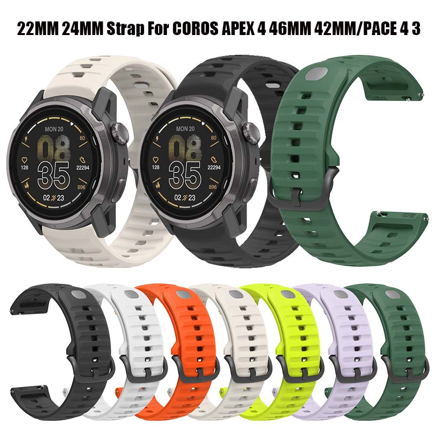 Silicone Watch Band 22Mm - Pulseira de Substituição de Silicone para