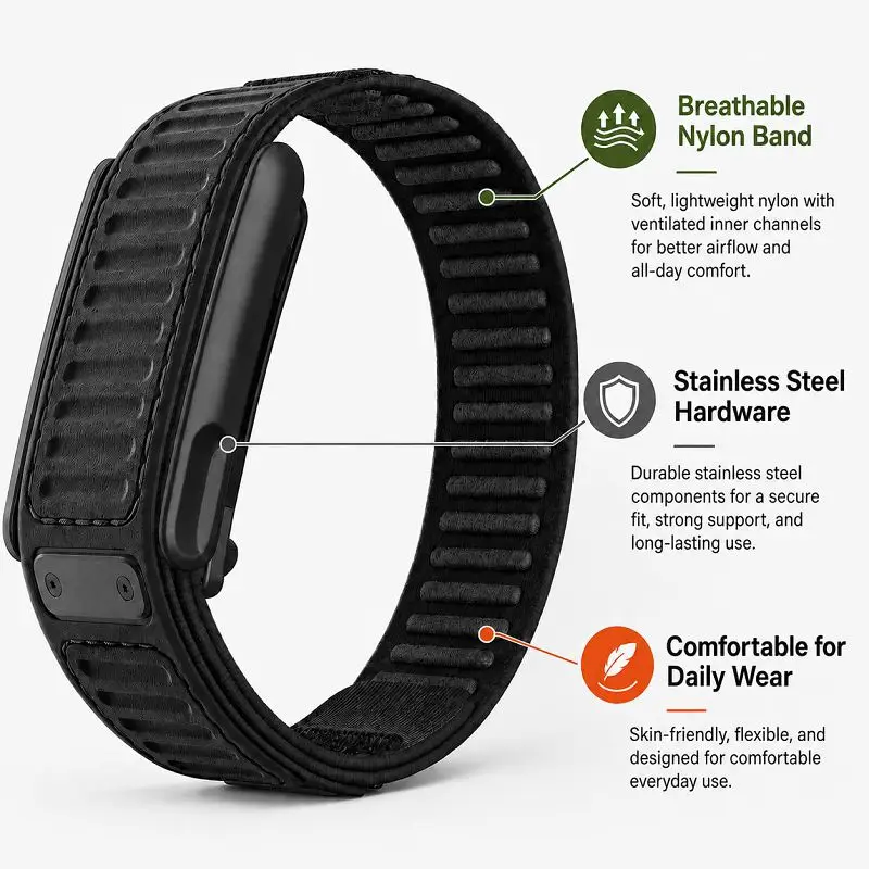 Pulseira de Nylon e Silicone p - Sport Loop Velcro avaliação e preço