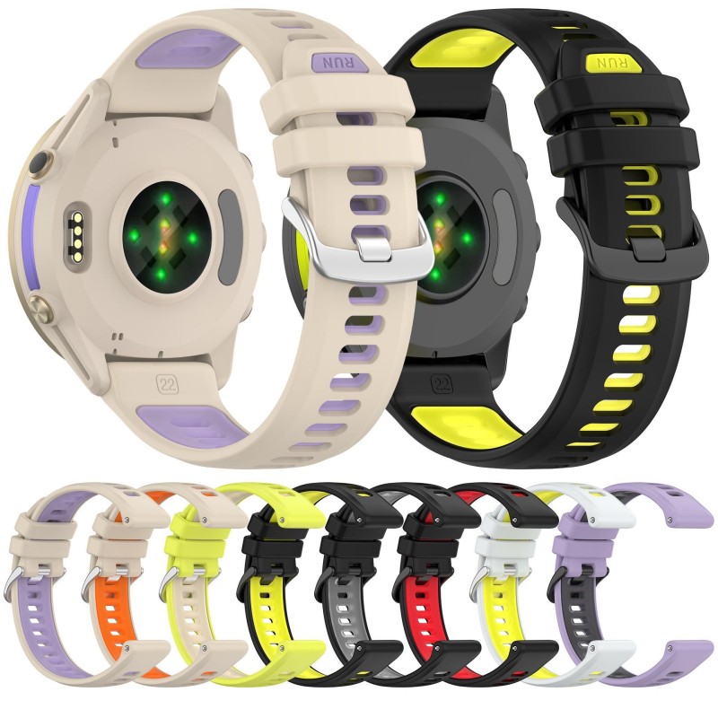 22mm pulseira bicolor para gar - Silicone Watch Band 22Mm avaliação e preço