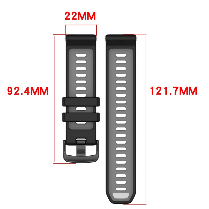 22mm pulseira bicolor para gar - Silicone Watch Band 22Mm avaliação e preço