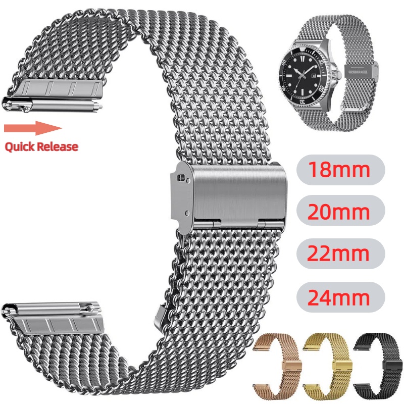 Pulseiras Universais de Substi - Mesh Strap Metal avaliação e preço