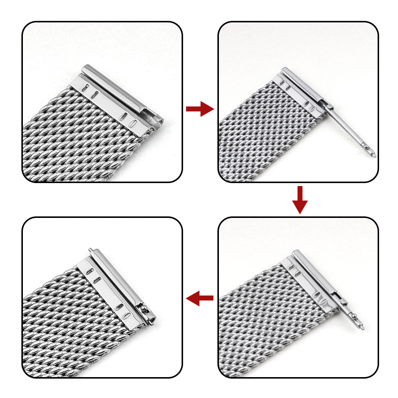 Pulseiras Universais de Substi - Mesh Strap Metal avaliação e preço