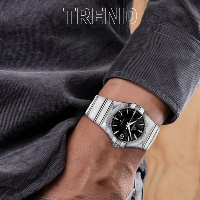 Pulseira de aço inoxidável par - Omega Watch Constellation avaliação e preço
