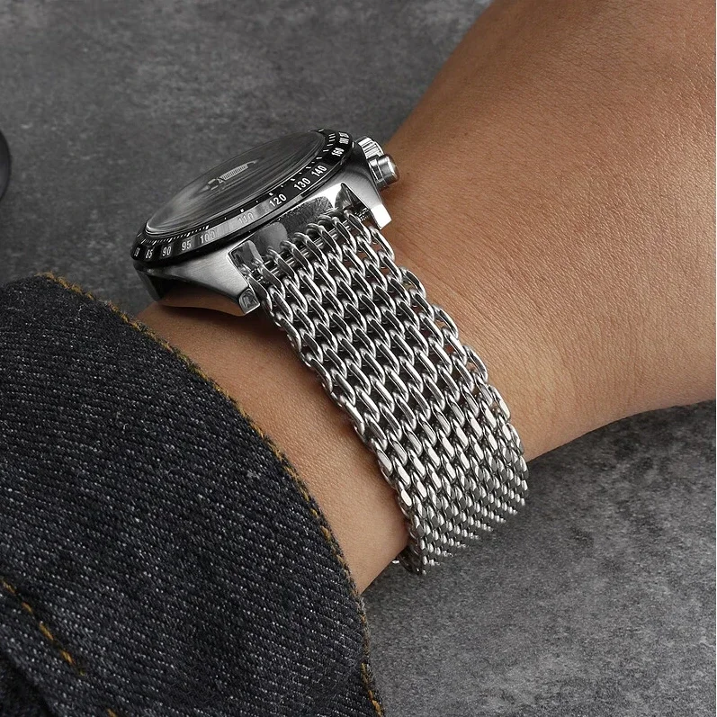 Banda de relógio de aço inoxid - Mesh Strap Metal avaliação e preço
