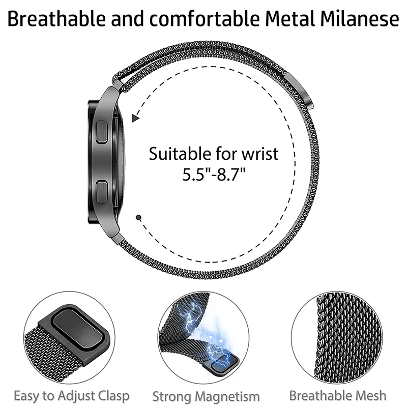 Pulseira de 20mm para amazfit  - Milanese Loop Magnetic avaliação e preço