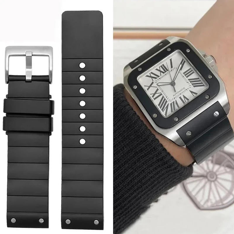 Pulseira de relógio de alta qu - Cartier Watch Santos avaliação e preço