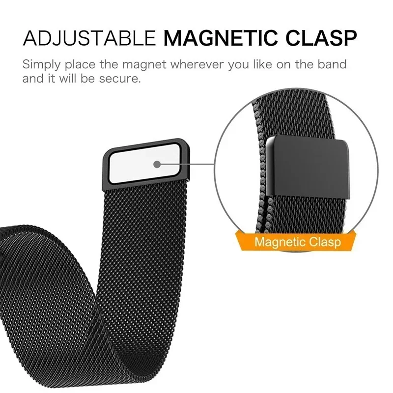 20mm 22mm laço milanês para co - Milanese Loop Magnetic avaliação e preço