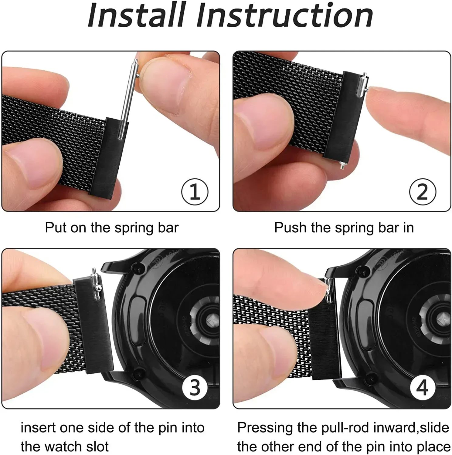 20mm 22mm laço milanês para co - Milanese Loop Magnetic avaliação e preço