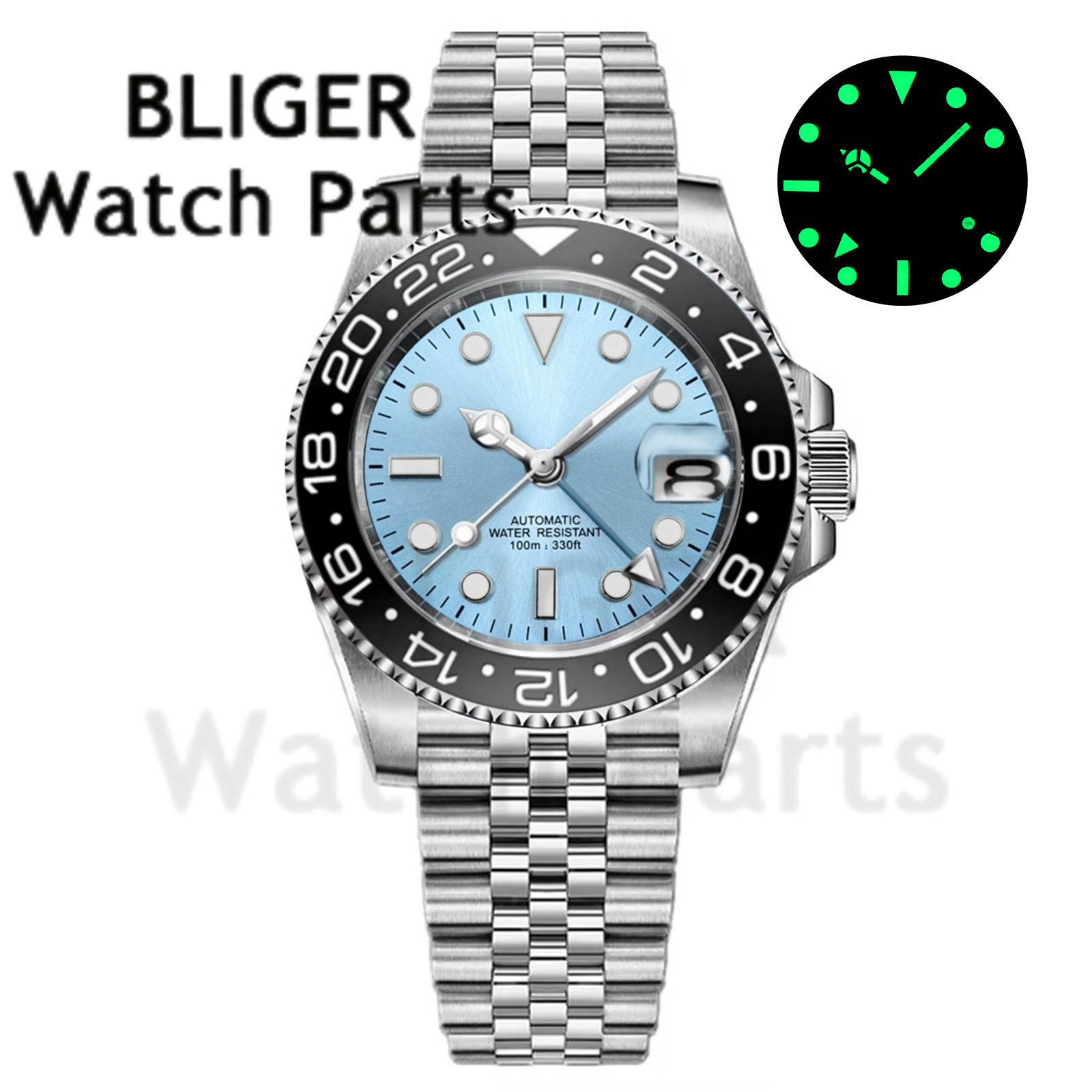 Relógio Mecânico Masculino GMT - Stainless Bracelet Diver avaliação e preço