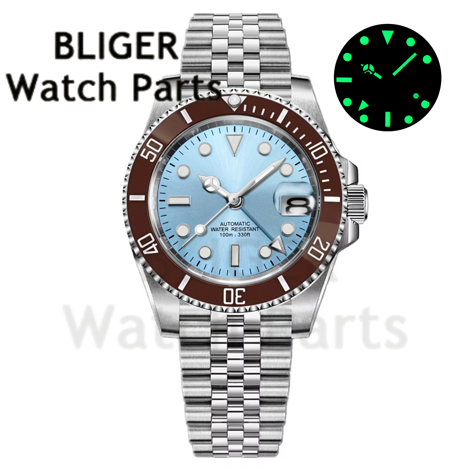 Relógio Mecânico Masculino GMT - Stainless Bracelet Diver avaliação e preço